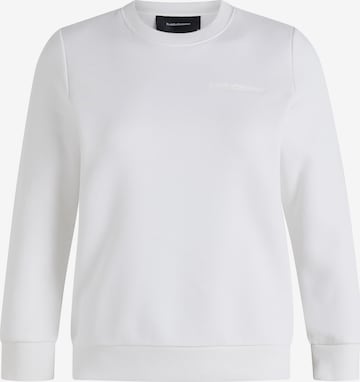 PEAK PERFORMANCE Sweatshirt Pullover 'Crew' in Weiß: predná strana
