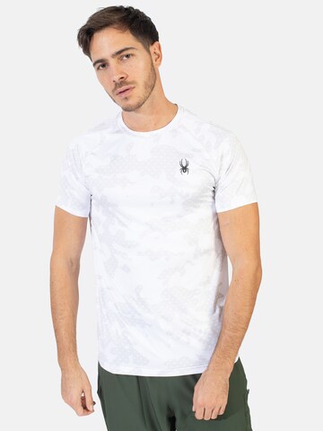 Spyder Λειτουργικό μπλουζάκι σε λευκό: μπροστά