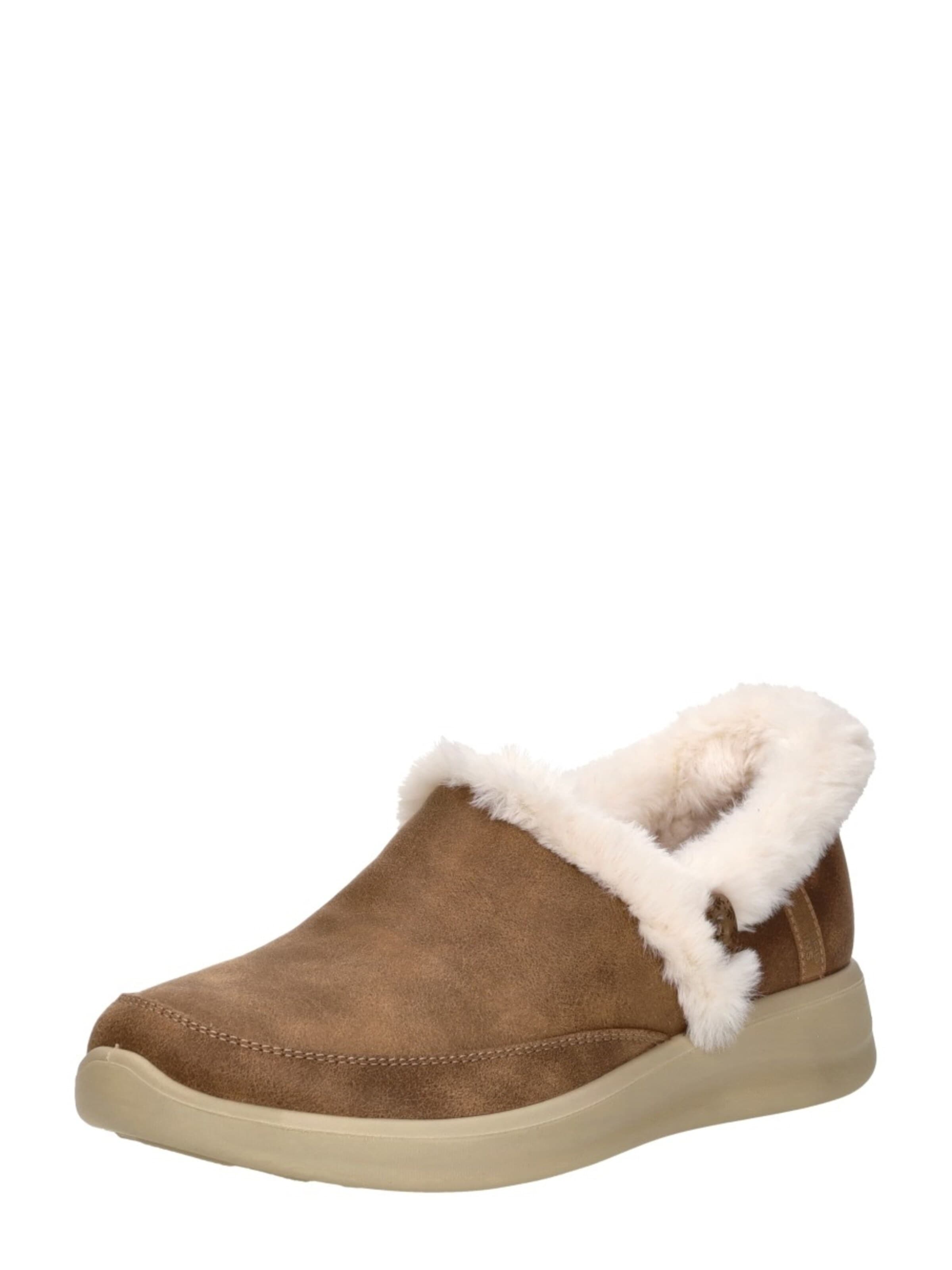 SKECHERS Huisschoenen 'Slip-Ins: Cozy Escape' in Bruin