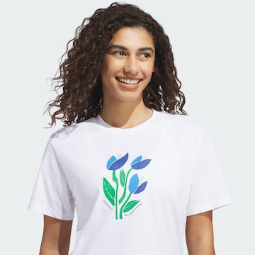 ADIDAS SPORTSWEAR - Camisa funcionais 'Bloom At Your Own Pace' em branco