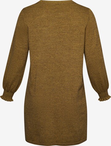 ADIA fashion Knitted dress in Brown