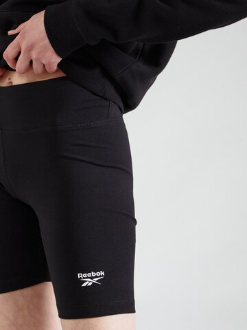 Reebok Skinny Sportbroek in Zwart