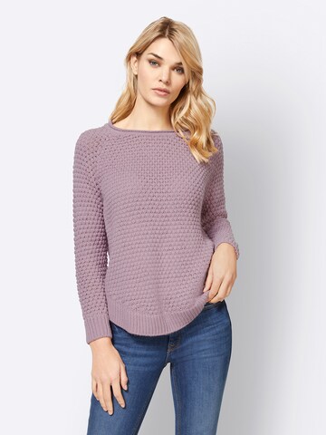 heine - Pullover em roxo: frente