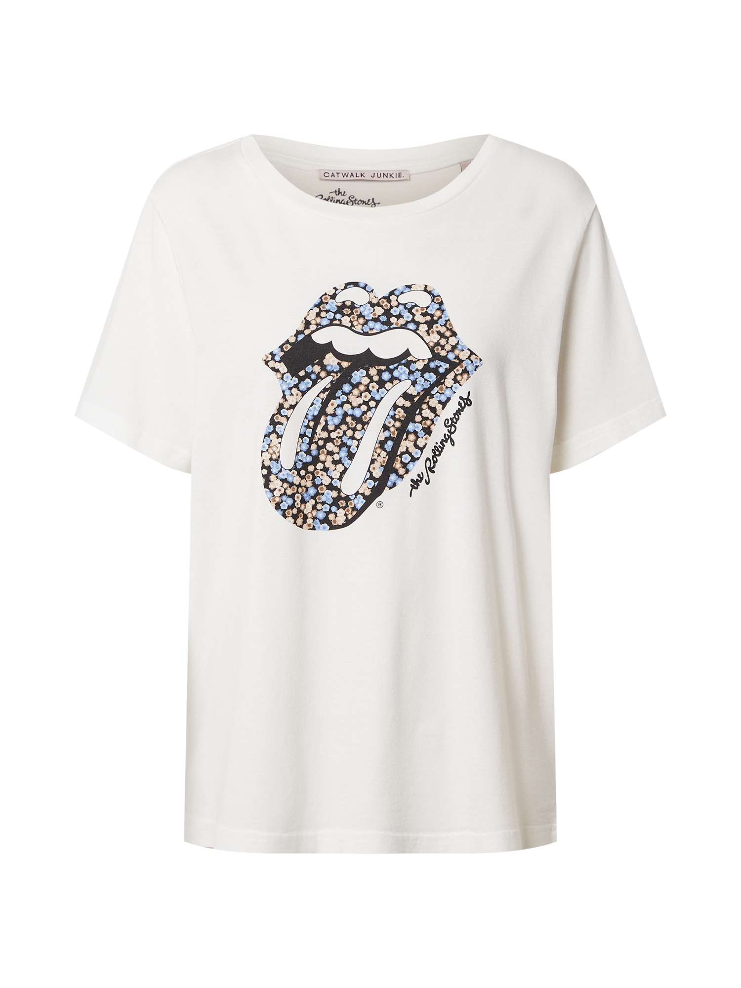 T-shirt Rolling Stones Ocean CATWALK JUNKIE en Blanc 