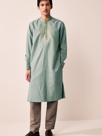 Next Comfort fit Button Up Shirt in Green: front