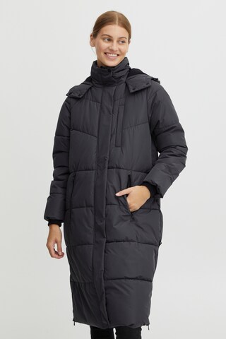 Oxmo Winter Coat 'Julie' in Grey: front