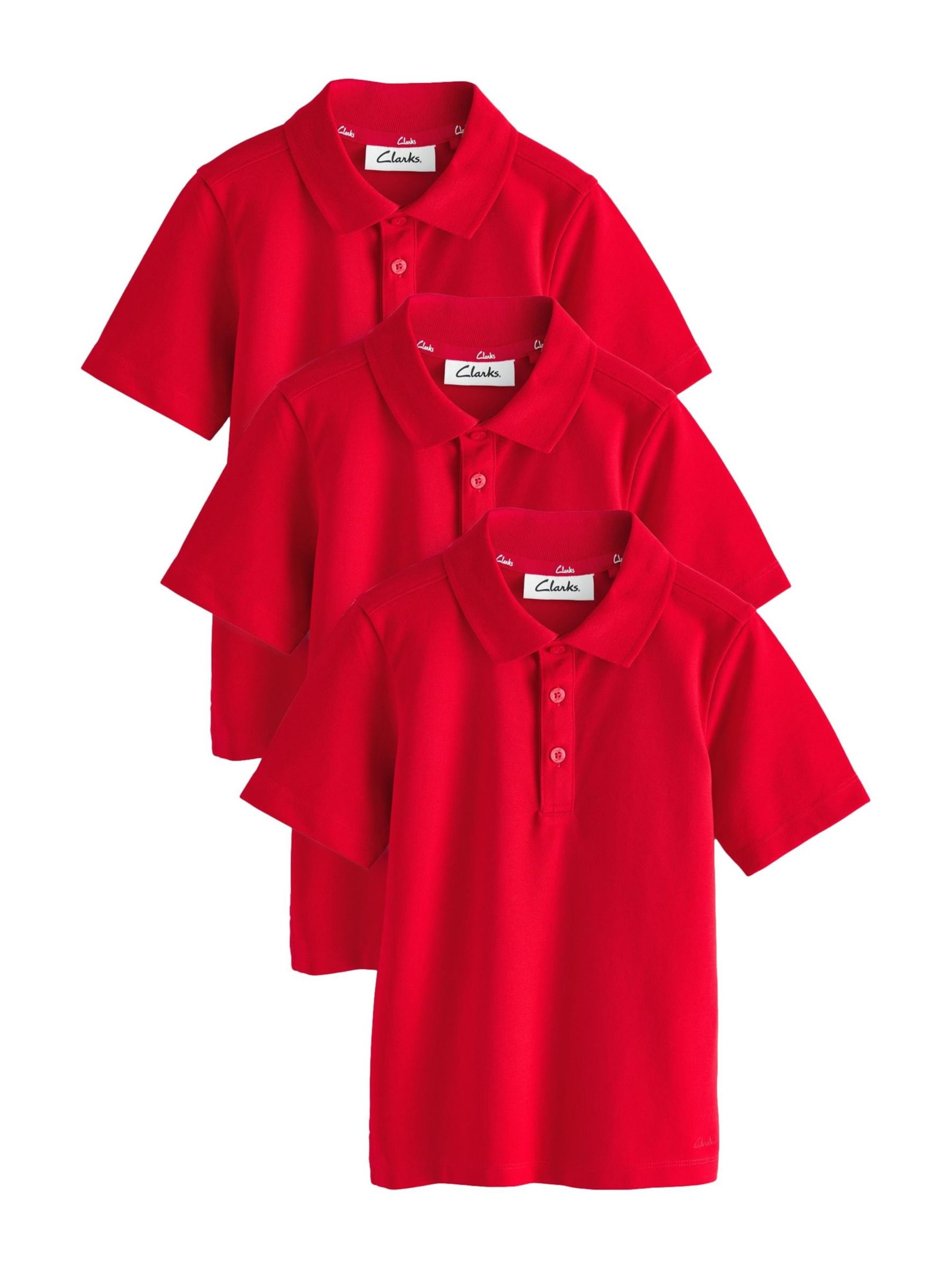 CLARKS Poloshirt in Rot: Vorderseite