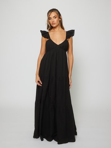 South Beach Jurk in Zwart: voorkant