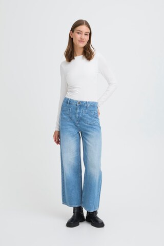 Wide Leg Jean 'PAMMY' ICHI en bleu