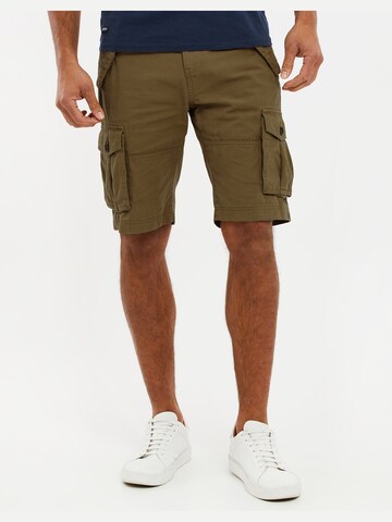 Threadbare Regular Shorts 'Lugo' in Grün: predná strana