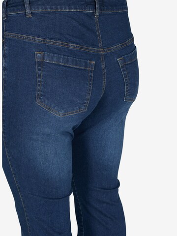 Zizzi Bootcut Jeans 'Ellen' in Blau