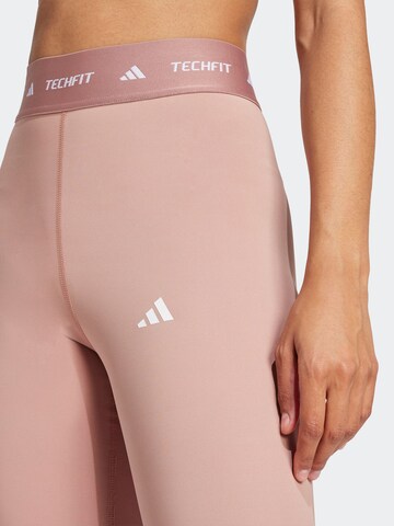 ADIDAS PERFORMANCE Skinny Workout Pants in Pink