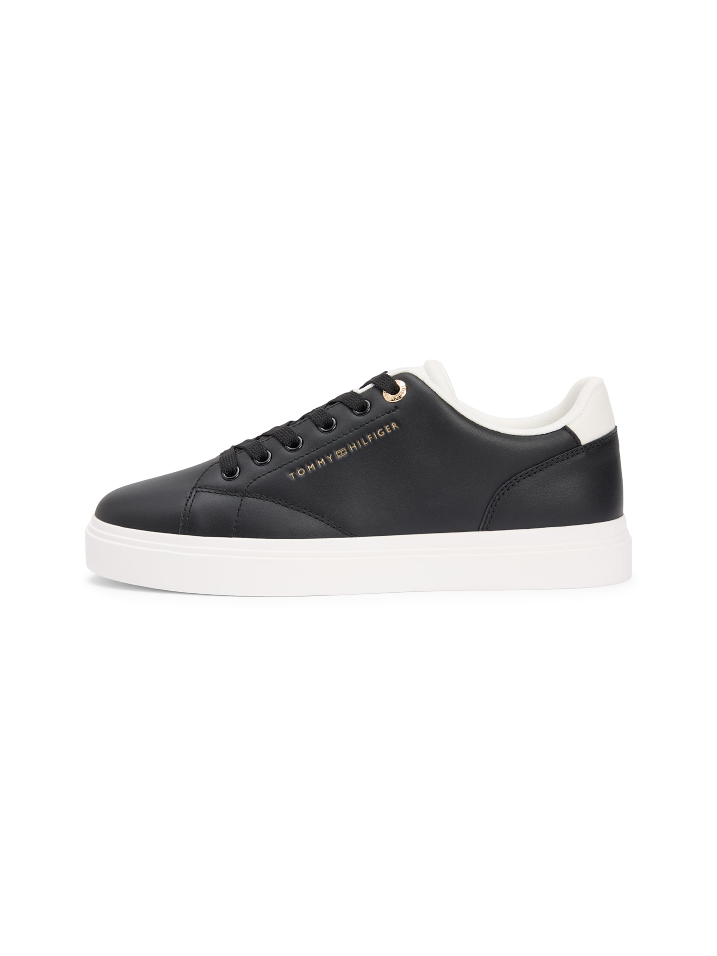 Sneaker bassa di TOMMY HILFIGER in nero: frontale