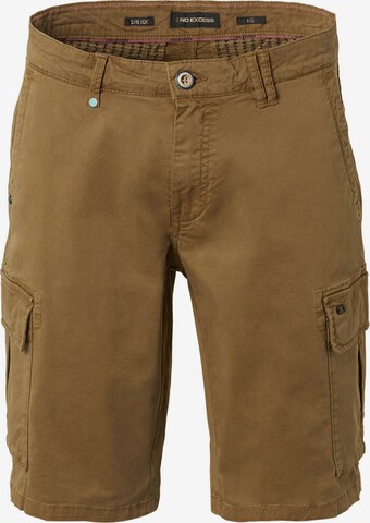 No Excess Regular Cargo Pants in Brown: front