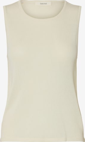 SELECTED FEMME Top z naramnicami | bež barva: sprednja stran