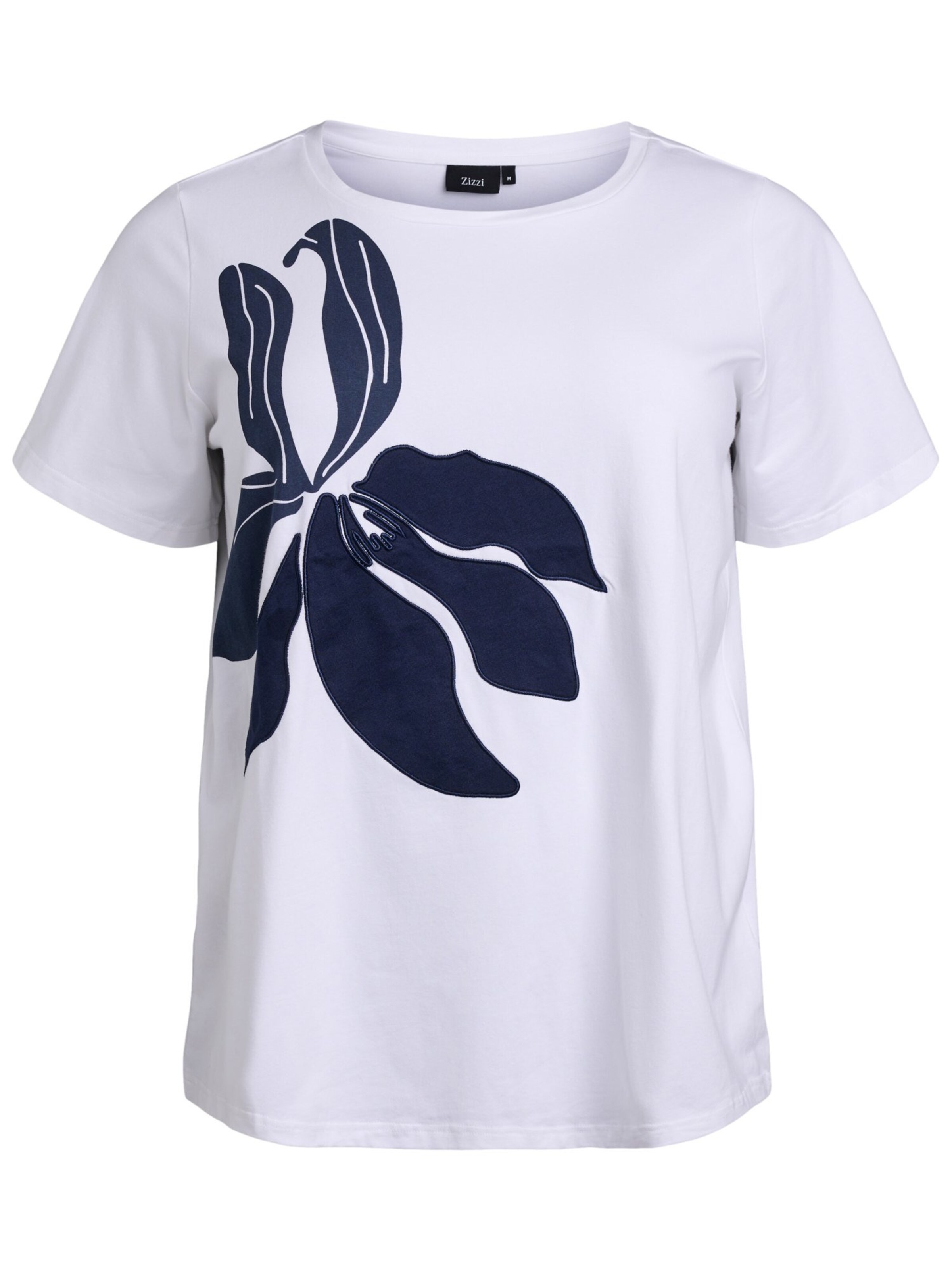 Zizzi Shirt 'Velin' in White: front