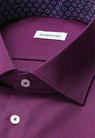 Coupe slim Chemise business SEIDENSTICKER en violet