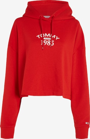 Sweat-shirt Tommy Jeans Curve en rouge : devant