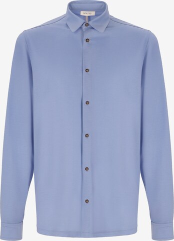 Distretto12 - Camisa 'Menta' en azul: frente