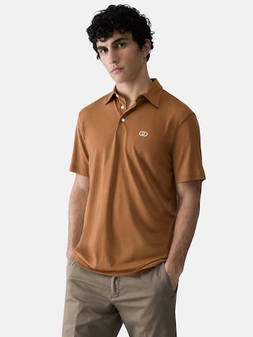 T-Shirt 'LIU JO UOMO POLO LYOCEL POLO' Liu Jo en marron : devant