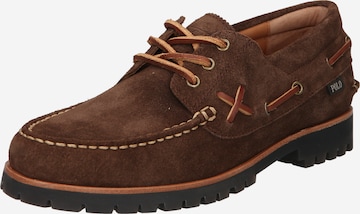 Polo Ralph Lauren - Mocassins 'RANGER DECK' em bege: frente