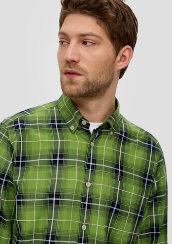 s.Oliver Regular fit Button Up Shirt in Green