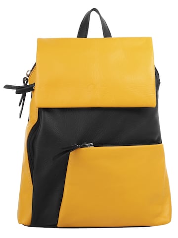 Cluty Backpack in Yellow: front
