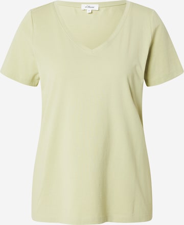 s.Oliver Μπλουζάκι σε πράσινο: μπροστά