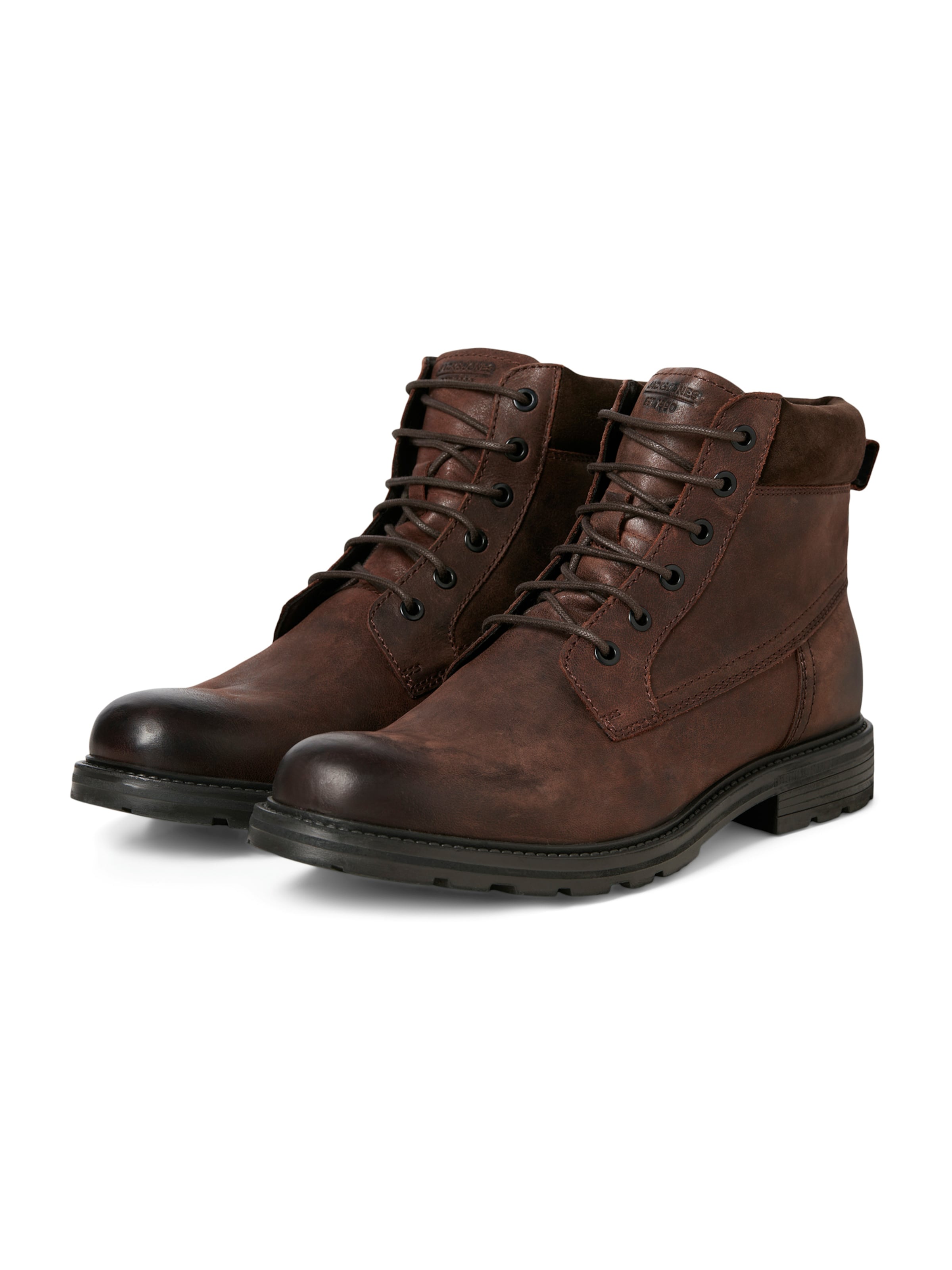 JACK & JONES Lace-Up Boots 'JFWCRANFIELD' in Brown