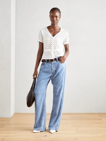 Morgan Blouse 'DATE' in White