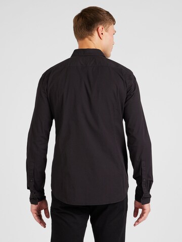 HUGO Slim Fit Hemd 'Ermo' in Schwarz