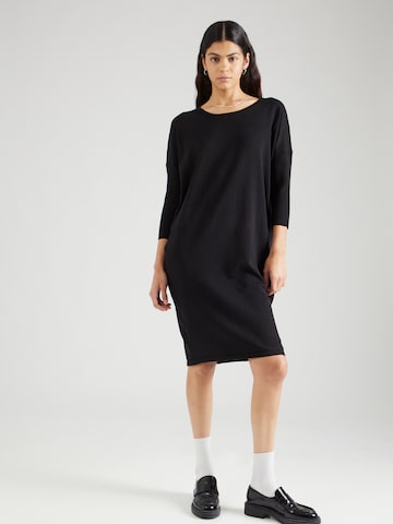 SAINT TROPEZ Stickad klänning 'Mila' i svart: framsida