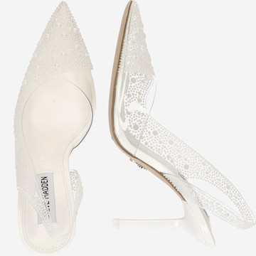 STEVE MADDEN - Sapatos abertos atrás 'EVERCLEAR' em branco