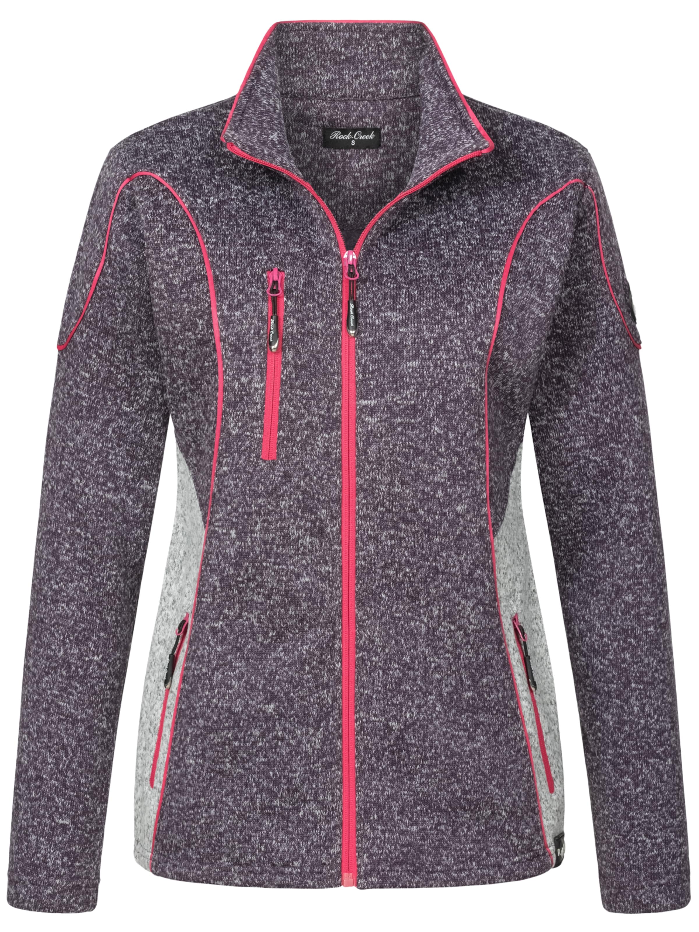 Rock Creek Fleecejacke in Grau: Vorderseite