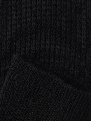 Von Jungfeld Socks 'Fine Ribbed' in Black