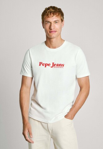 Pepe Jeans Shirt 'SOMERS' in Weiß: Vorderseite