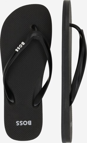 Flip-flops de la BOSS Black pe negru