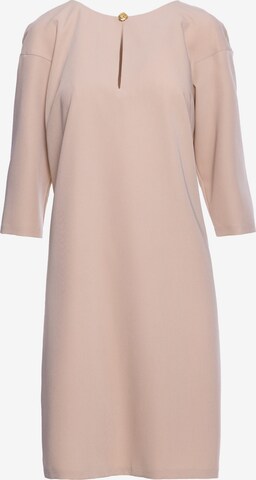 Stylove Sukienka 'Sukienka o luźnym fasonie z łezką w dekolcie' w kolorze beżowy: przód