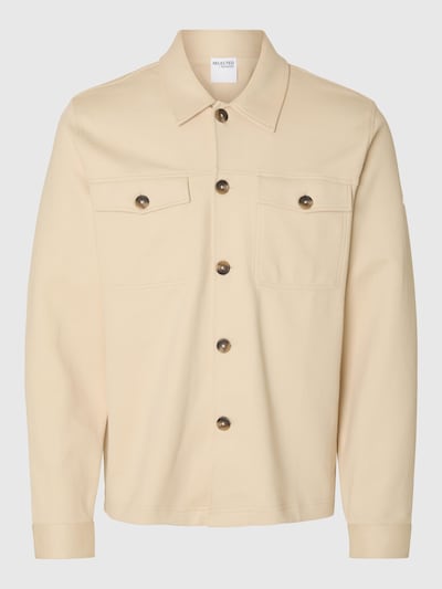 SELECTED HOMME Overhemd in de kleur Beige, Productweergave