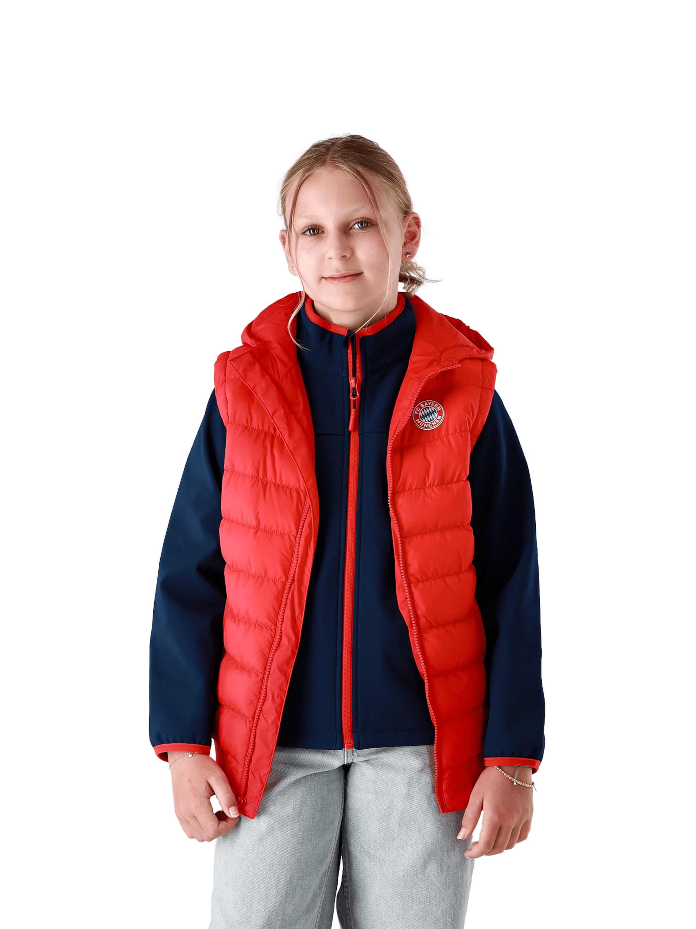 FC BAYERN MÜNCHEN Vest in Red: front