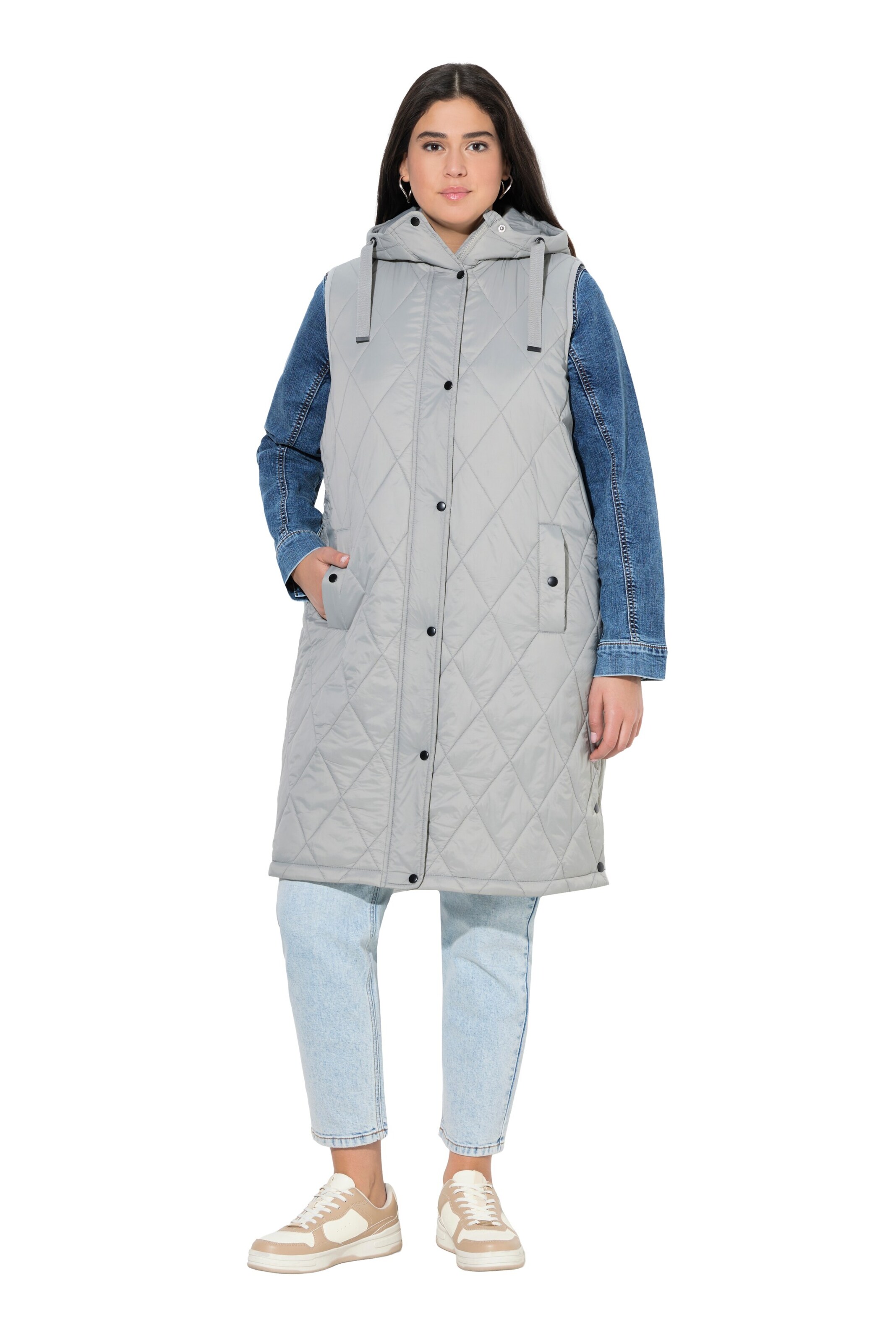 Ulla Popken Vest in Grey: front