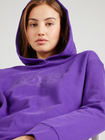 BOSS - Sweatshirt 'Edelight' em roxo