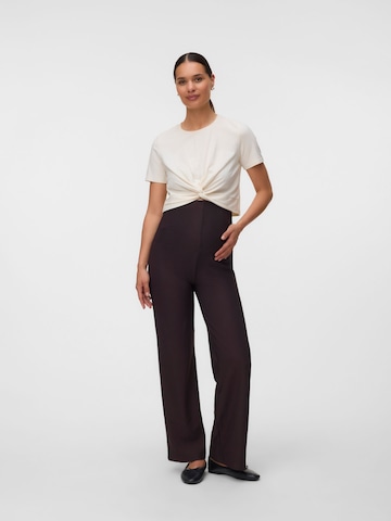 regular Pantaloni di MAMALICIOUS in marrone: frontale