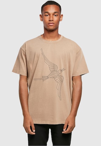 Merchcode T-Shirt ' Yellow Submarine - Bird 2' in Beige: predná strana