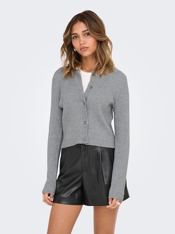 ONLY Knit Cardigan 'ONLKATIA' in Grey: front