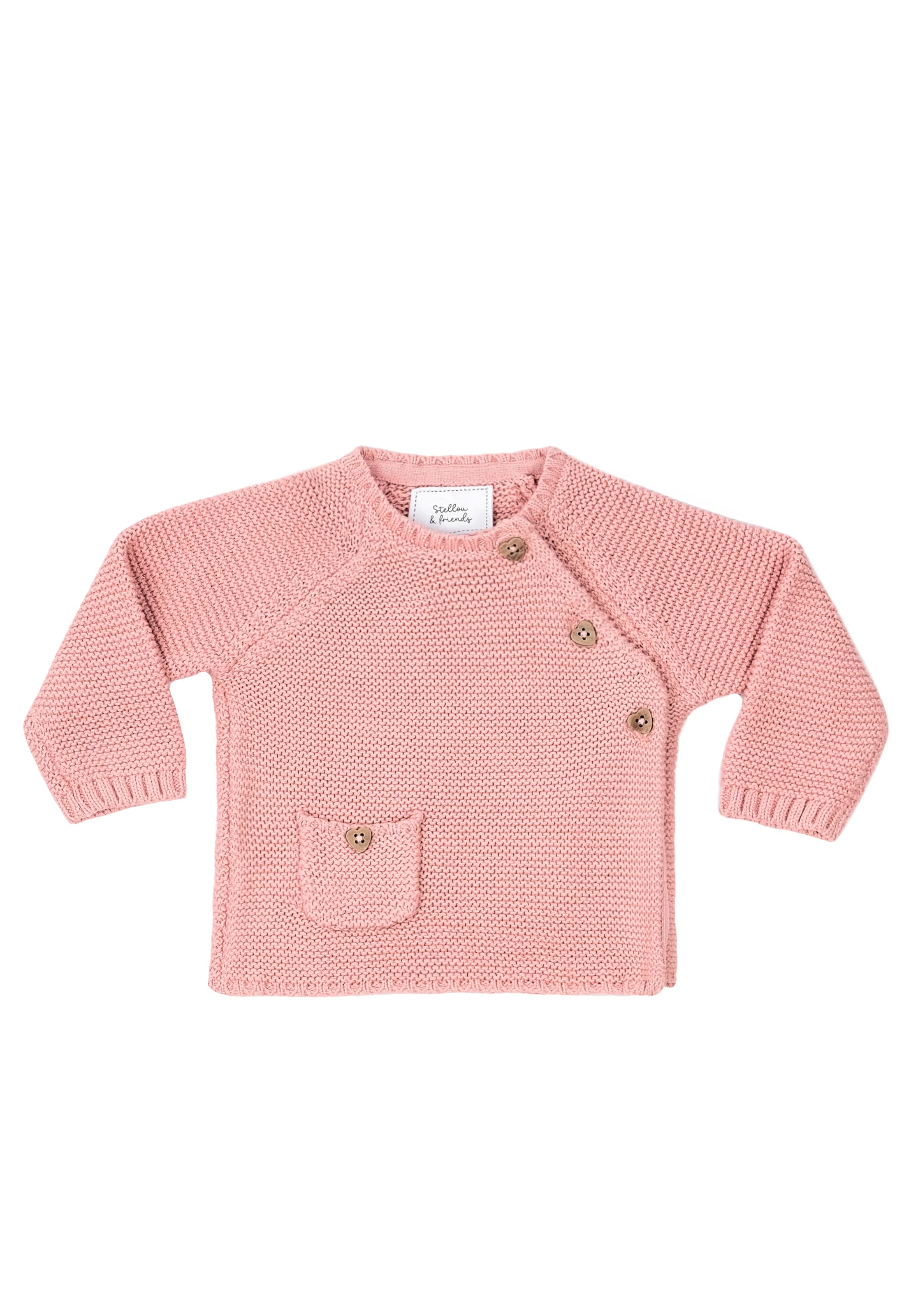 Cardigan Stellou & Friends en rose : devant