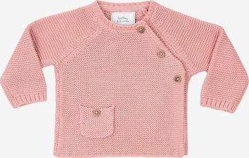 Stellou & Friends Knit cardigan in Pink: front