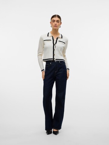VERO MODA Gebreid vest 'TRUDY' in Wit
