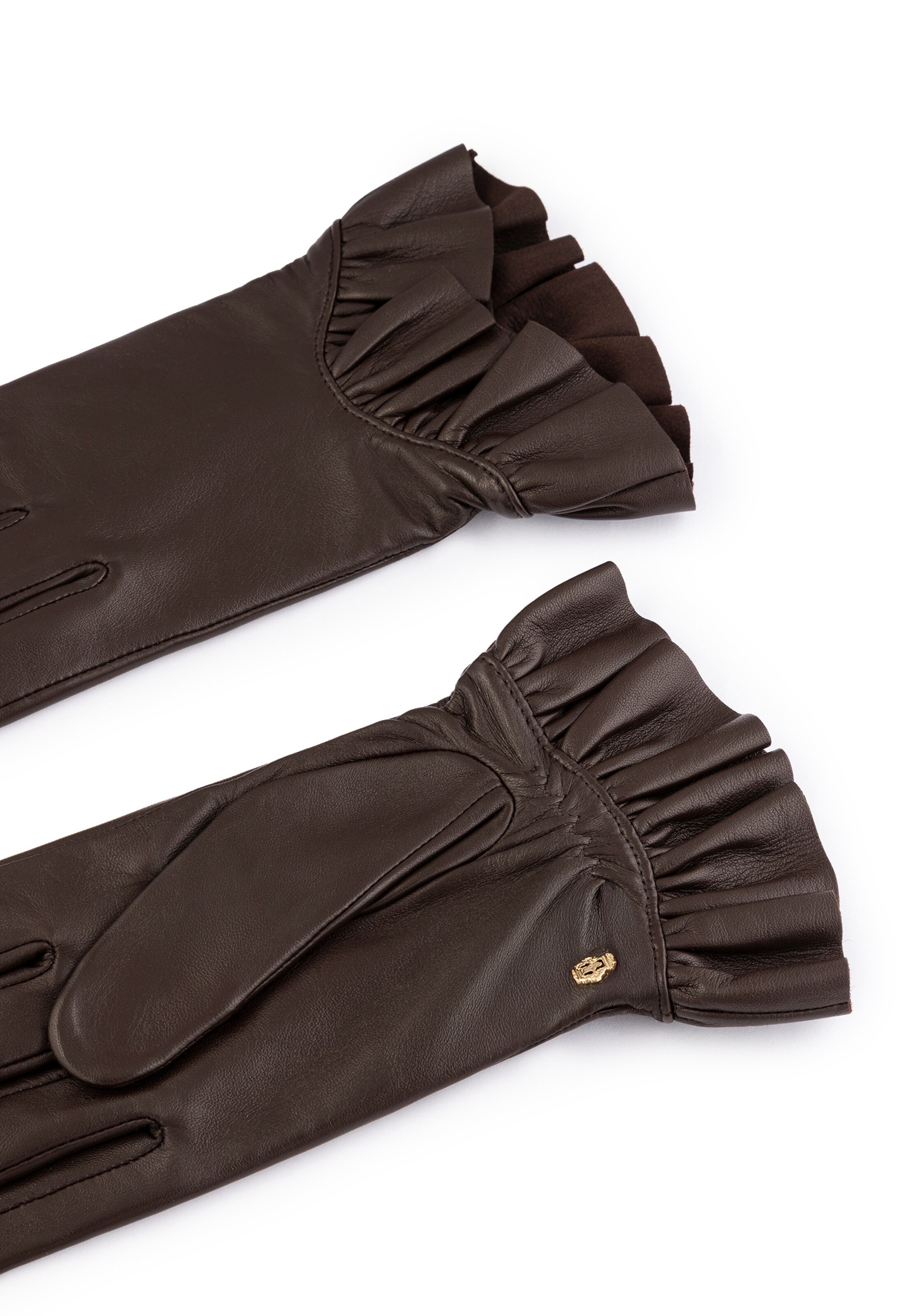Roeckl Fingerhandschuhe 'Vichy' in Braun