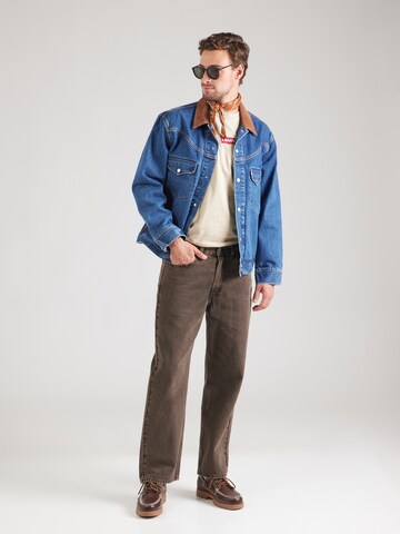 LEVI'S ® Overgangsjakke 'Western Shorthorn Trucker Jacket' i blå